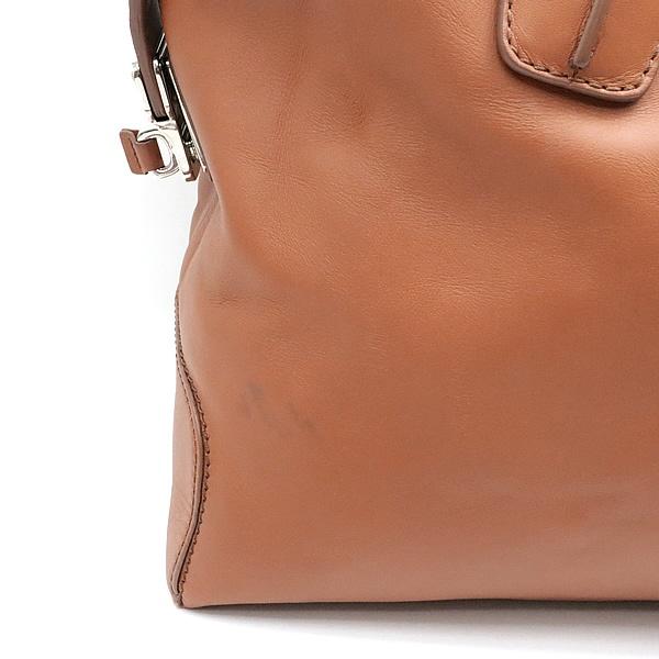 広尾店】 トッズ TOD'S Dスタイリング 2WAYバッグ レザー ブラウン SV