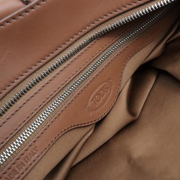 広尾店】 トッズ TOD'S Dスタイリング 2WAYバッグ レザー ブラウン SV