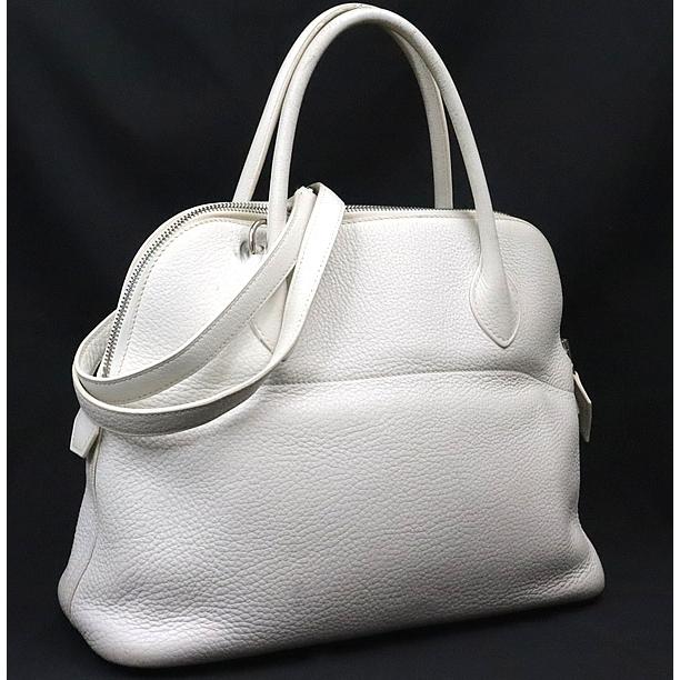 極美品♡HERMES【ボリード31 】ホワイト ツイリー付き　ハンドバッグ 極美品♡HERMES【ボリード31 】ホワイト ツイリー付き ハンドバッグ 極