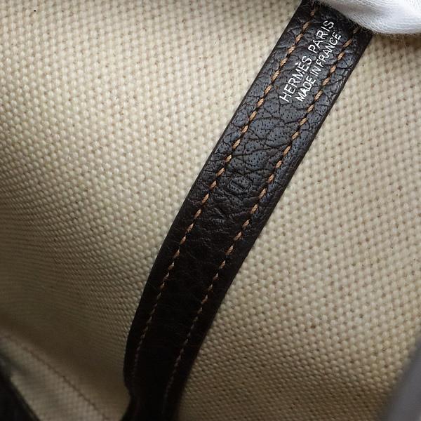 広尾店】 エルメス HERMES ガーデンパーティTPM ハンドバッグ トワル 