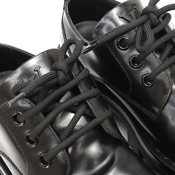 LOUIS VUITTON ブラック レースアップシューズ 広尾店】ルイヴィトン Louis Vuitton チェッカーローファー レース