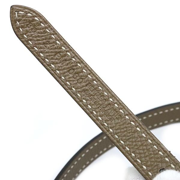 広尾店】 エルメス HERMES リバーシブルミニHベルト レディース 黒 Z