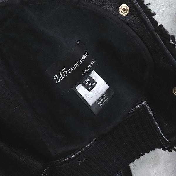 【広尾店】美品 イブサロモン YVES SALOMON ミンクファー付レザージャケット 袖フォックス ブラック size:34 【17844】 |  | 06