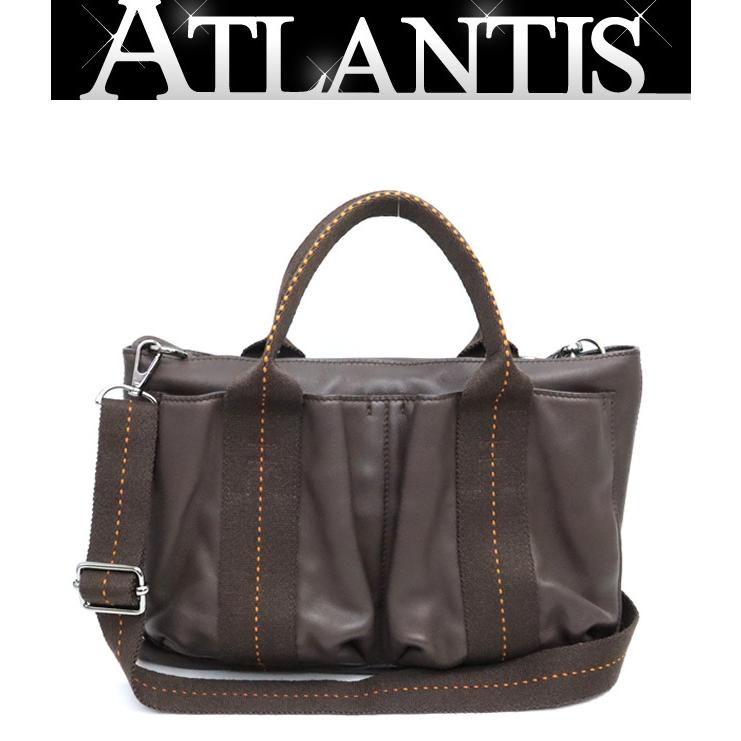 【広尾店】エルメス HERMES キャラバンホリゾンタルPM ショルダーバッグ 2WAYバッグ ヴォーデルマ ハバナ SV金具 □J刻印(2006年) 【17876】 | 