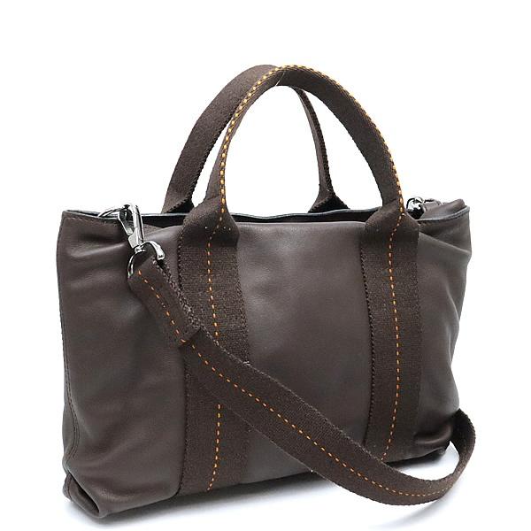 【広尾店】エルメス HERMES キャラバンホリゾンタルPM ショルダーバッグ 2WAYバッグ ヴォーデルマ ハバナ SV金具 □J刻印(2006年) 【17876】 |  | 01