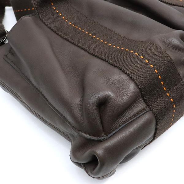 【広尾店】エルメス HERMES キャラバンホリゾンタルPM ショルダーバッグ 2WAYバッグ ヴォーデルマ ハバナ SV金具 □J刻印(2006年) 【17876】 |  | 03