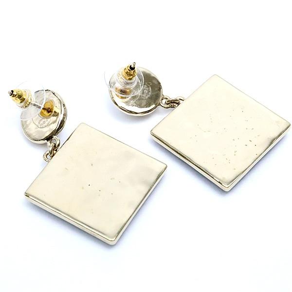 シャネル CHANEL ココマークドロップ スタッドピアス ゴールド B22A