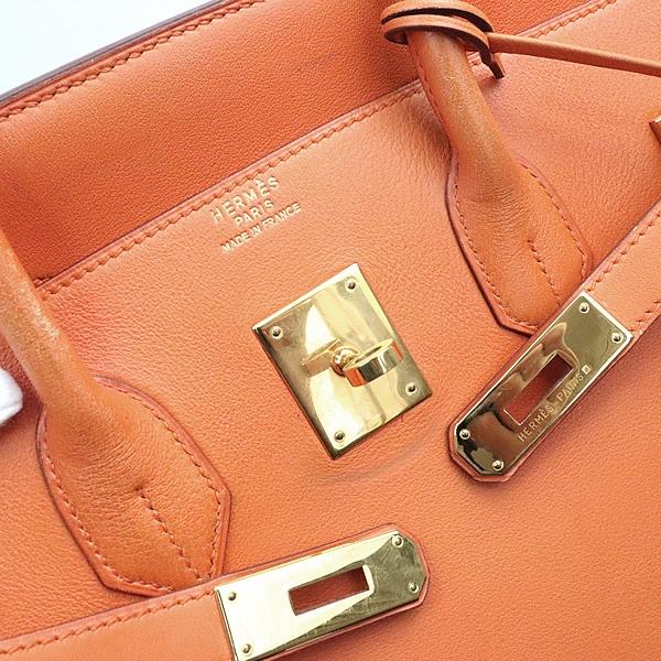 エルメス 　バーキン３５　オレンジ　　お値下げしました HERMES(エルメス)/バーキン35/ヴォー・エプソン×オレンジの買取