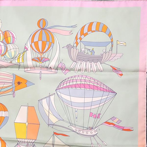 広尾店】美品 エルメス HERMES カレ90 大判スカーフ LES FOLIES DU