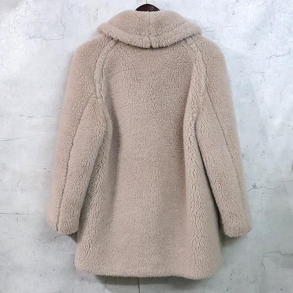 美品✨CARVEN テディコート アルパカ混 ビッグカラー ベージュ 34