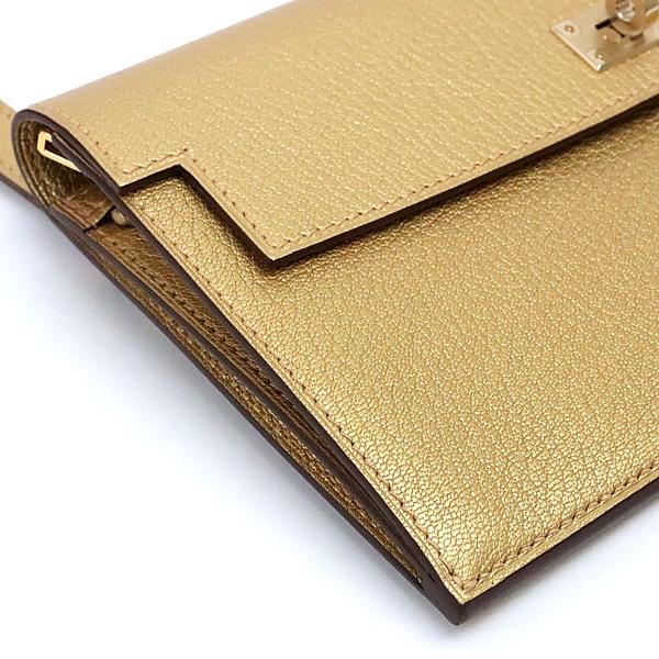 広尾店】極美品 エルメス HERMES ケリーポケットロング シェーブル