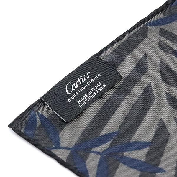 広尾店】未使用 カルティエ Cartier スカーフ レオパード ブラック系 