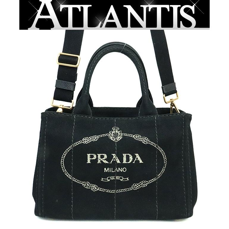 広尾店】プラダ PRADA カナパミニ トートバッグ 2WAYバッグ ブラック