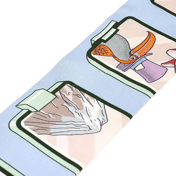 広尾店】エルメス HERMES ツイリー STORY ブルー系 マルチカラー