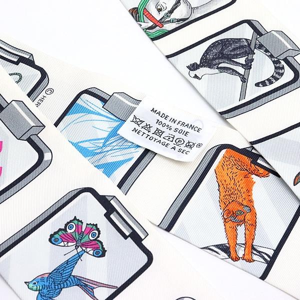 広尾店】エルメス HERMES ツイリー STORY オフホワイト系 マルチカラー 