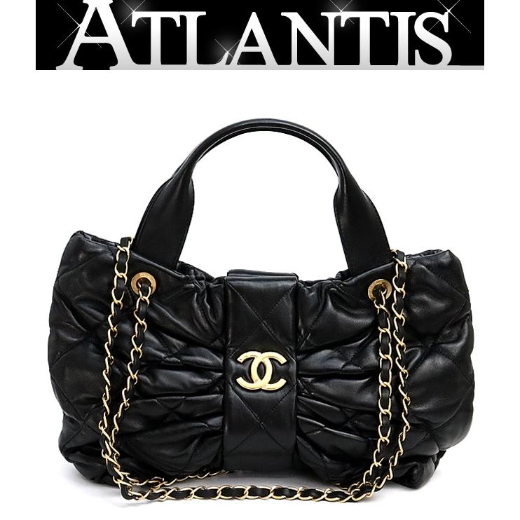 【広尾店】極美品 シャネル CHANEL マトラッセ リボン ボウ バッグ ラムスキン ランダムシリアル 【18238】 広尾店】極美品 シャネル CHANEL マトラッセ リボン ボウ バッグ