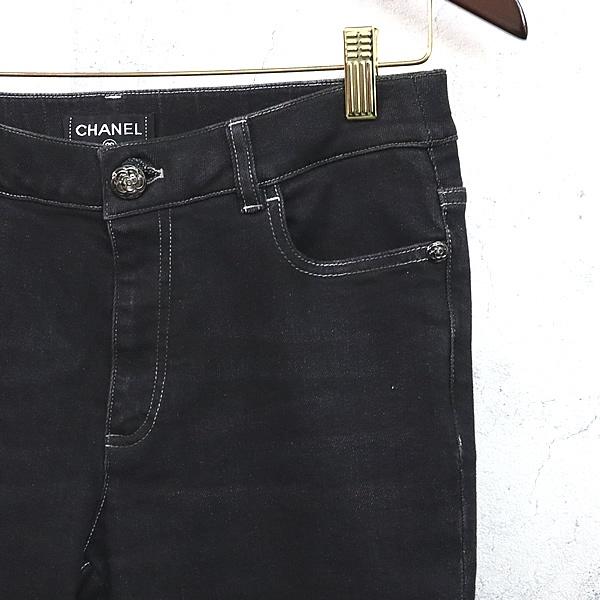 広尾店】美品 シャネル CHANEL デニムパンツ ブラック P52756 size:40
