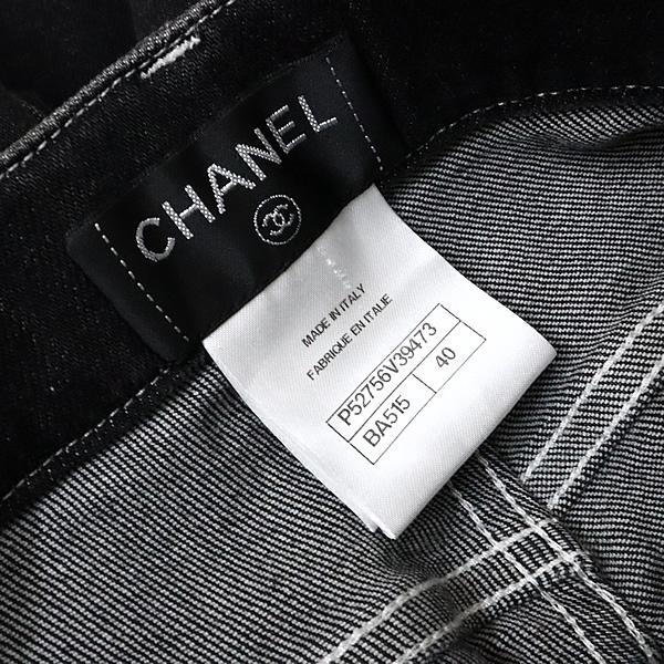 広尾店】美品 シャネル CHANEL デニムパンツ ブラック P52756 size:40