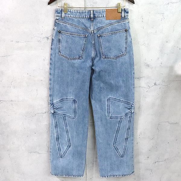 広尾店】極美品 シャネル CHANEL 25AW リボンデニムパンツ P80580 size