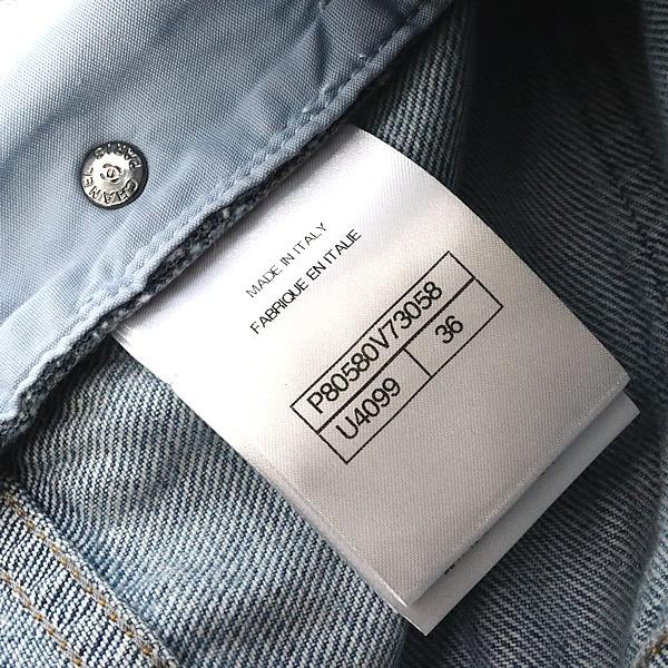 広尾店】極美品 シャネル CHANEL 25AW リボンデニムパンツ P80580 size
