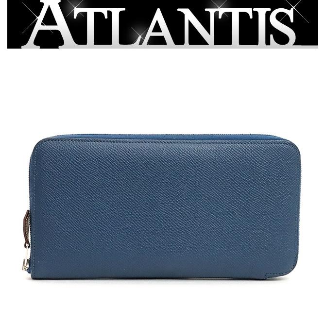 【広尾店】 エルメス HERMES アザップロング シルクイン 長財布 ディープブルー SV金具 D刻印(2019年) 【18541】 | 