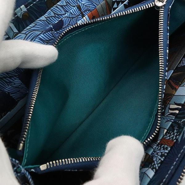 【広尾店】 エルメス HERMES アザップロング シルクイン 長財布 ディープブルー SV金具 D刻印(2019年) 【18541】 |  | 05