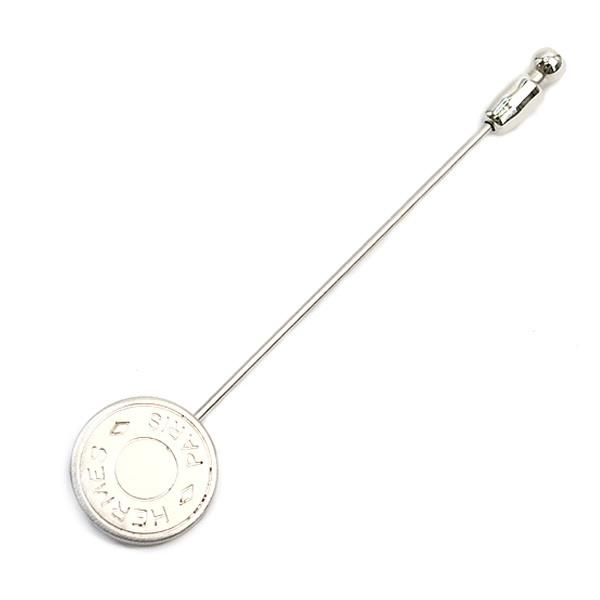 広尾店】 エルメス HERMES セリエ ピンブローチ シルバー 【18630