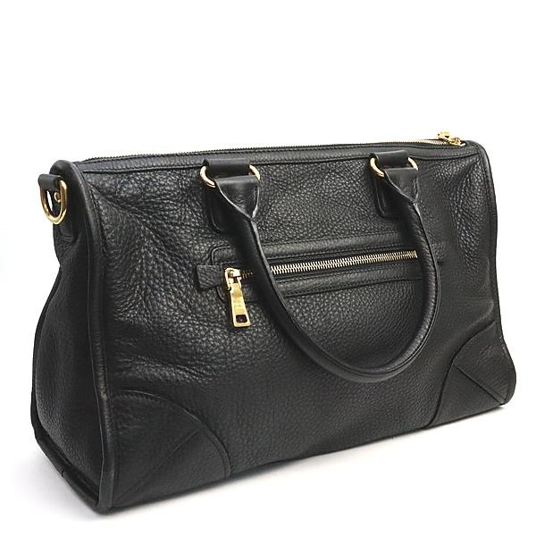 広尾店】プラダ PRADA ミニボストンバッグ ハンドバッグ レザー