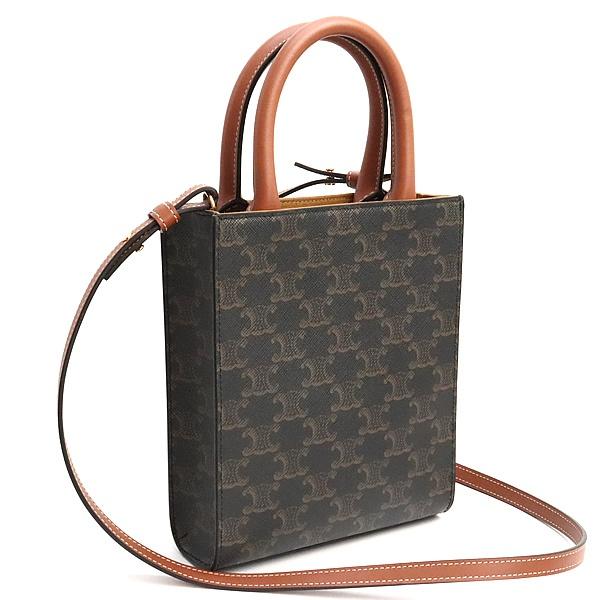 広尾店】美品 セリーヌ CELINE トリオンフ ミニバーティカルカバ