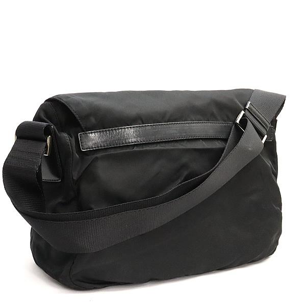【広尾店】プラダ PRADA 三角ロゴ ショルダーバッグ メッセンジャーバッグ シングルポケット ナイロン 黒 【18799】 広尾店】プラダ PRADA 三角ロゴ ショルダーバッグ メッセンジャー