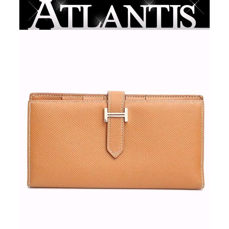 広尾店】エルメス HERMES ベアンスフレ 長財布 エプソン ゴールド SV