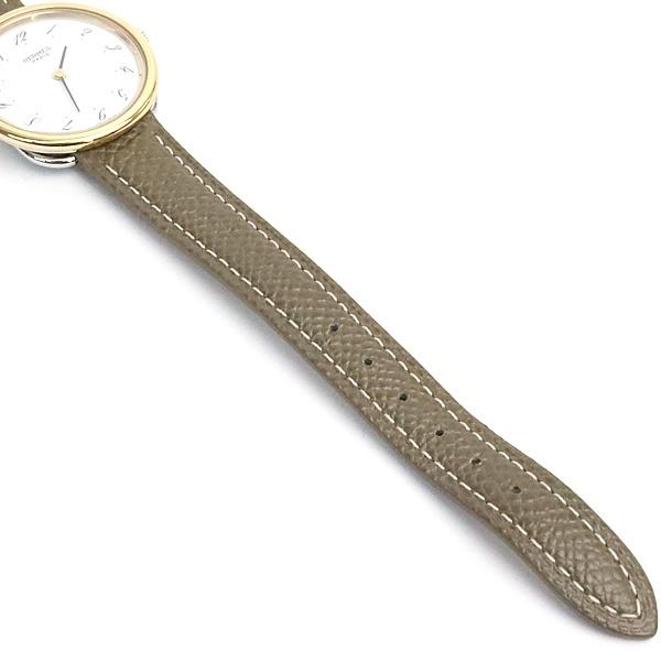 【広尾店】 エルメス HERMES アルソー SS×GP ホワイト文字盤 クォーツ レディース時計 AR3.520【19240】 |  | 01