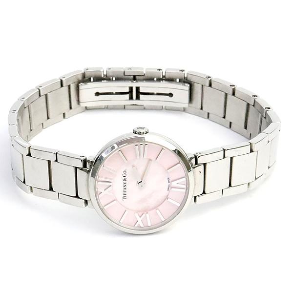 【広尾店】 ティファニー TIFFANY ＆ Co. アトラス レディース 腕時計 ピンクシェル クォーツ 71854906【19244】 |  | 01