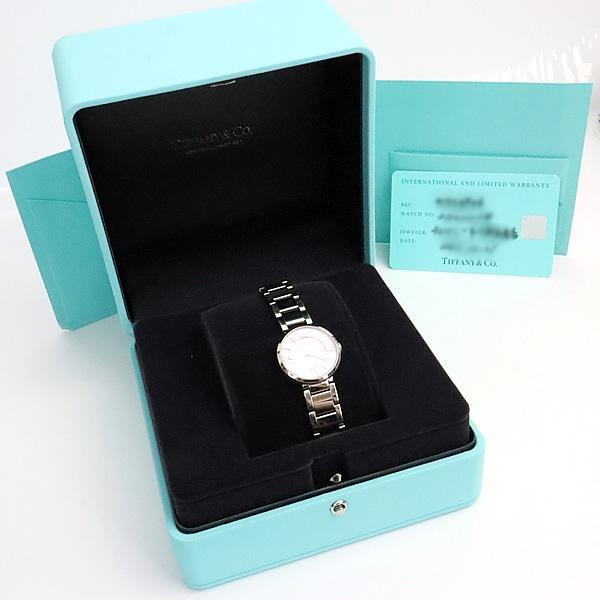 【広尾店】 ティファニー TIFFANY ＆ Co. アトラス レディース 腕時計 ピンクシェル クォーツ 71854906【19244】 |  | 08