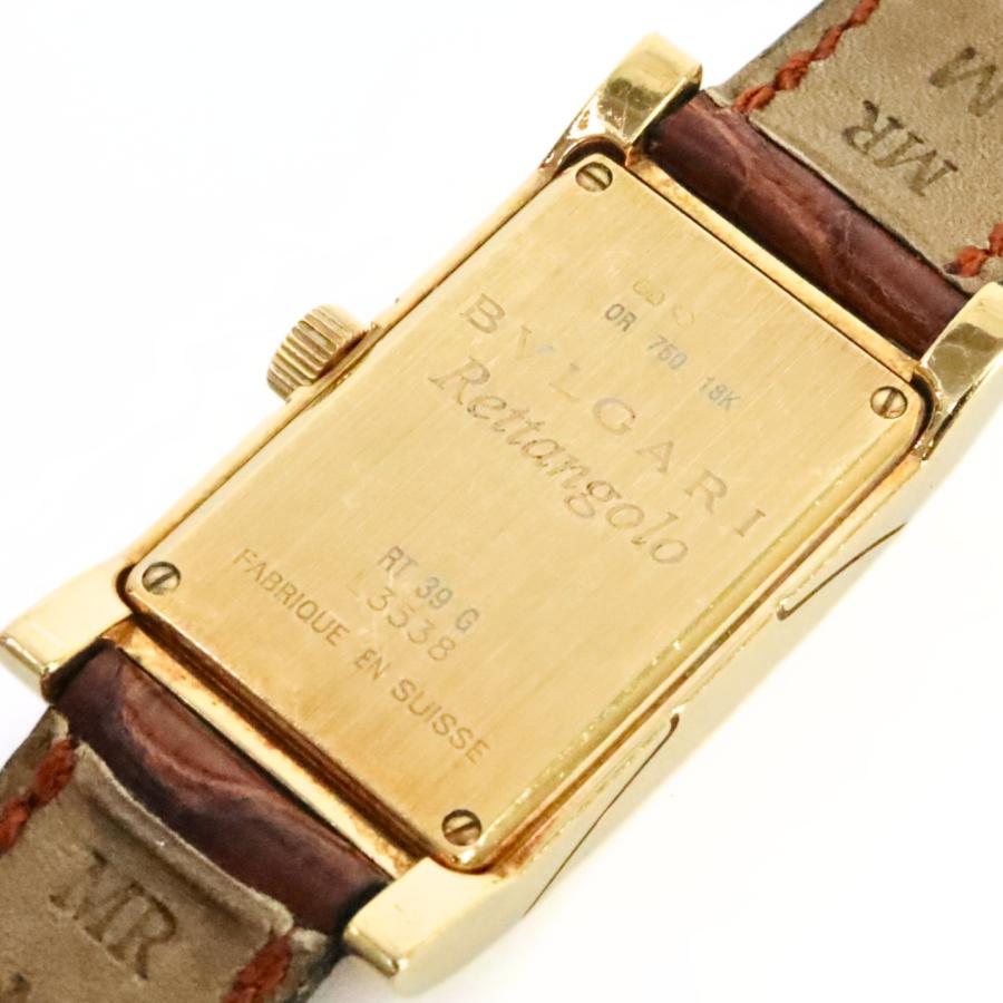 【広尾店】ブルガリ BVLGARI レッタンゴロ レディース腕時計 RT39G K18YG 約42g【19255】 |  | 05