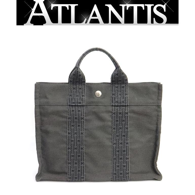 【広尾店】エルメス HERMES エールラインPM ハンドバッグ キャンバス グレー SV金具 【19371】 : atlantis - 通販 ...