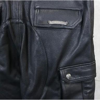 【世界最安】 CHROME HEARTS 新宿店 クロムハーツ SALE 新品 DEVIL DOG レザーカーゴパンツ メンズ シルバー SV925 30インチ 黒 30496 |  | 02