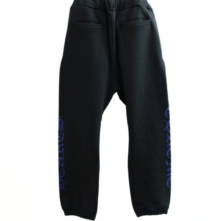 CHROME HEARTS 新宿店 クロムハーツ 新品 オールドイングリッシュ スウェットパンツ sizeL 黒×青 【30531】の画像
