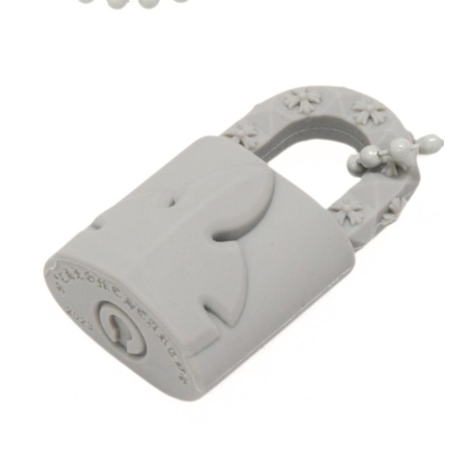CHROME HEARTS パドロックフレアニー ラバーネックレス グレー CHROME HEARTS 新宿店 クロムハーツ シリコンラバー パドロック