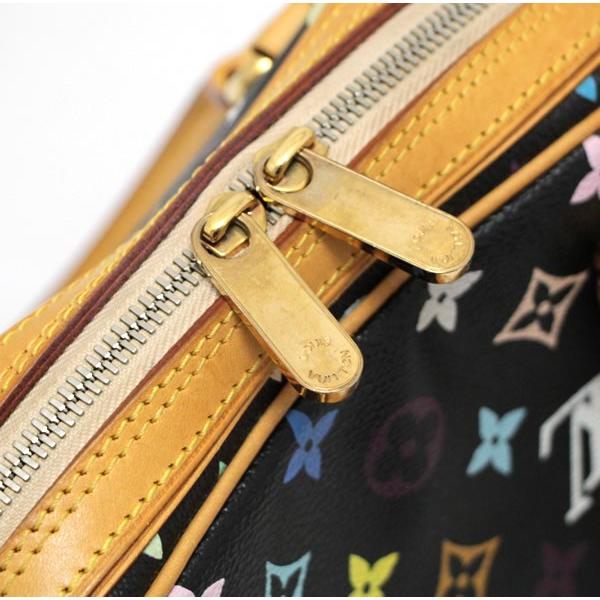 ルイヴィトン LOUIS VUITTON プリシラ ハンドバッグ マルチカラー 黒 