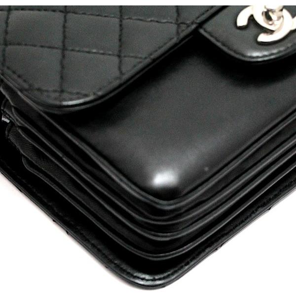 シャネル CHANEL マトラッセ20 アコーディオン チェーンショルダーバッグ S金具 ラム 黒 【64161】 : atlantis ...