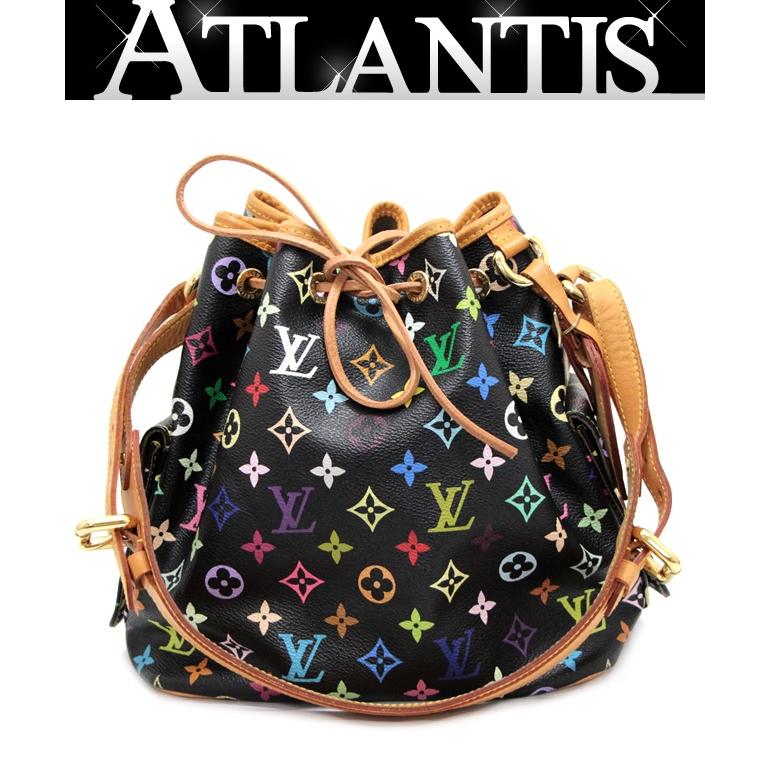 LOUIS VUITTON(ルイヴィトン) ショルダーバッグ モノグラムマルチカラー プチ・ノエ M42230 ノワール レザー ルイヴィトンプチノエ 14144 ノワール レディース モノグラムマルチ