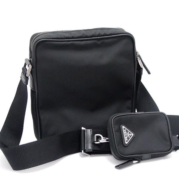 美品 プラダ PRADA 三角ロゴ テスート ショルダーバッグ ナイロン