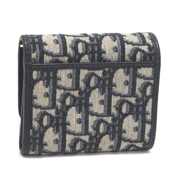 ディオール Dior トロッター 三つ折りコンパクトウォレット 財布