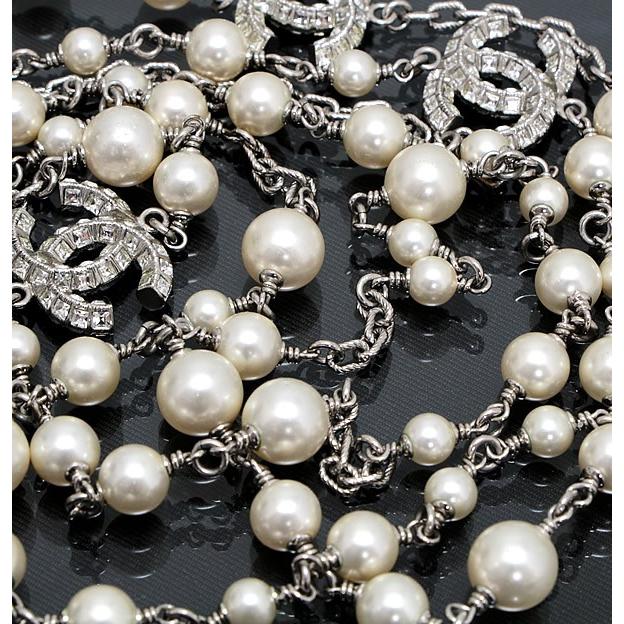 シャネル CHANEL ロングパールネックレス キラキラココマーク シャネル CHANEL ロングパールネックレス キラキラココマーク