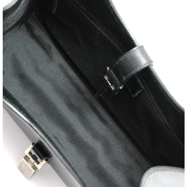 グッチ GUCCI ジャッキー ハンドバッグ レザー 黒 【64593