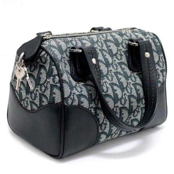 ChristianDior トロッターハンドバッグ レザー ジャガード