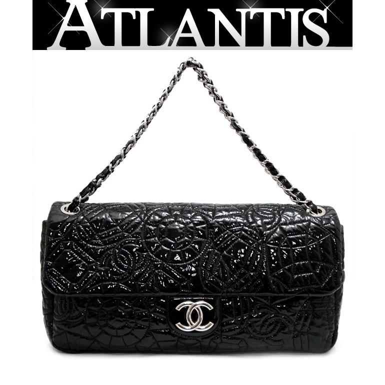 【美品】シャネルCHANEL黒ポーチ大ココマーク新品ショルダー鑑定済！ CHANEL レア美品 シャネル ヴィンテージ ココマーク フリンジ タッセル