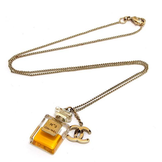 美品 シャネル CHANEL ココマーク No.5 香水モチーフ ネックレス 