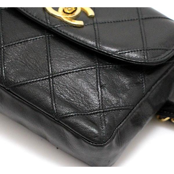 CHANEL ウエストポーチ　マトラッセピコローレ シャネル CHANEL マトラッセ ピコローレ ウエストポーチ ラム 黒